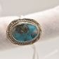 Vintage S. Jack Navajo Turquoise Sterling Silver 925 Ring – Size U