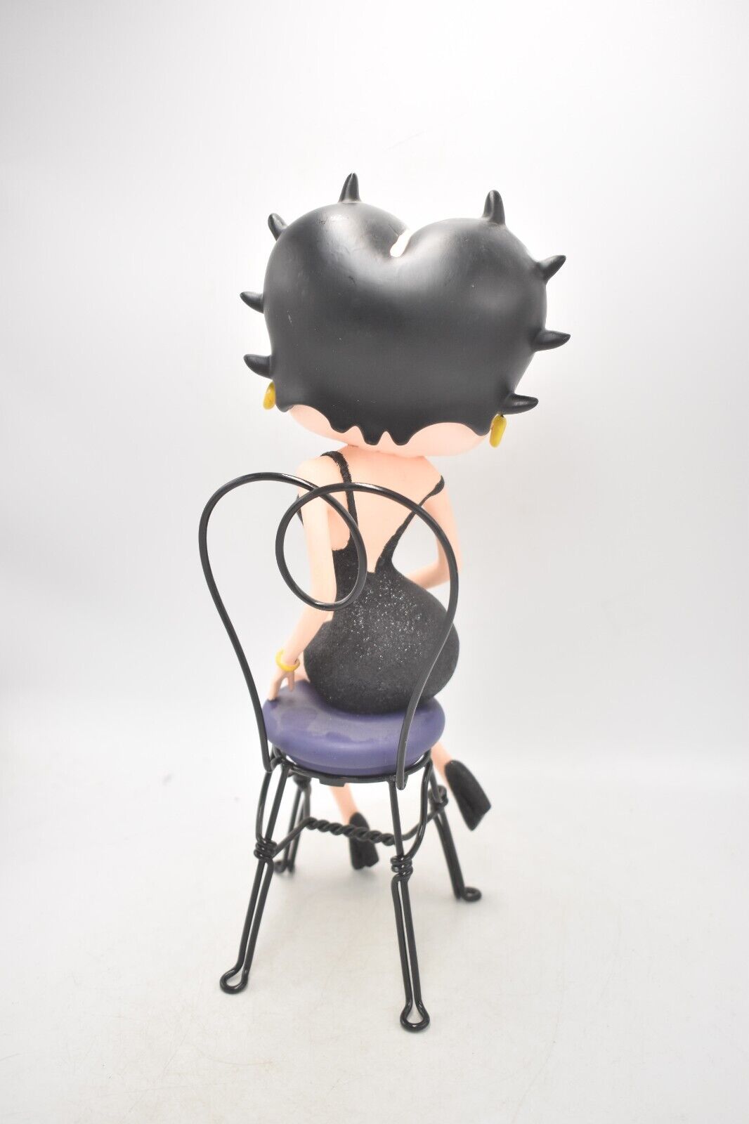 Betty Boop on a Chair Black Glitter Dress King Features Syndicate Figurine