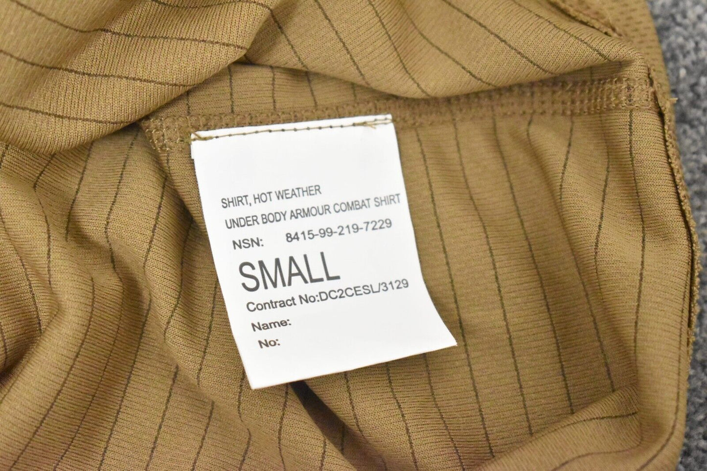 British Army DPM Desert UBAC Combat Shirt Under Body Armour Size Small Grade 1