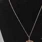 Vintage 925 Sterling Silver Spider Web Pendant Necklace - 42cm
