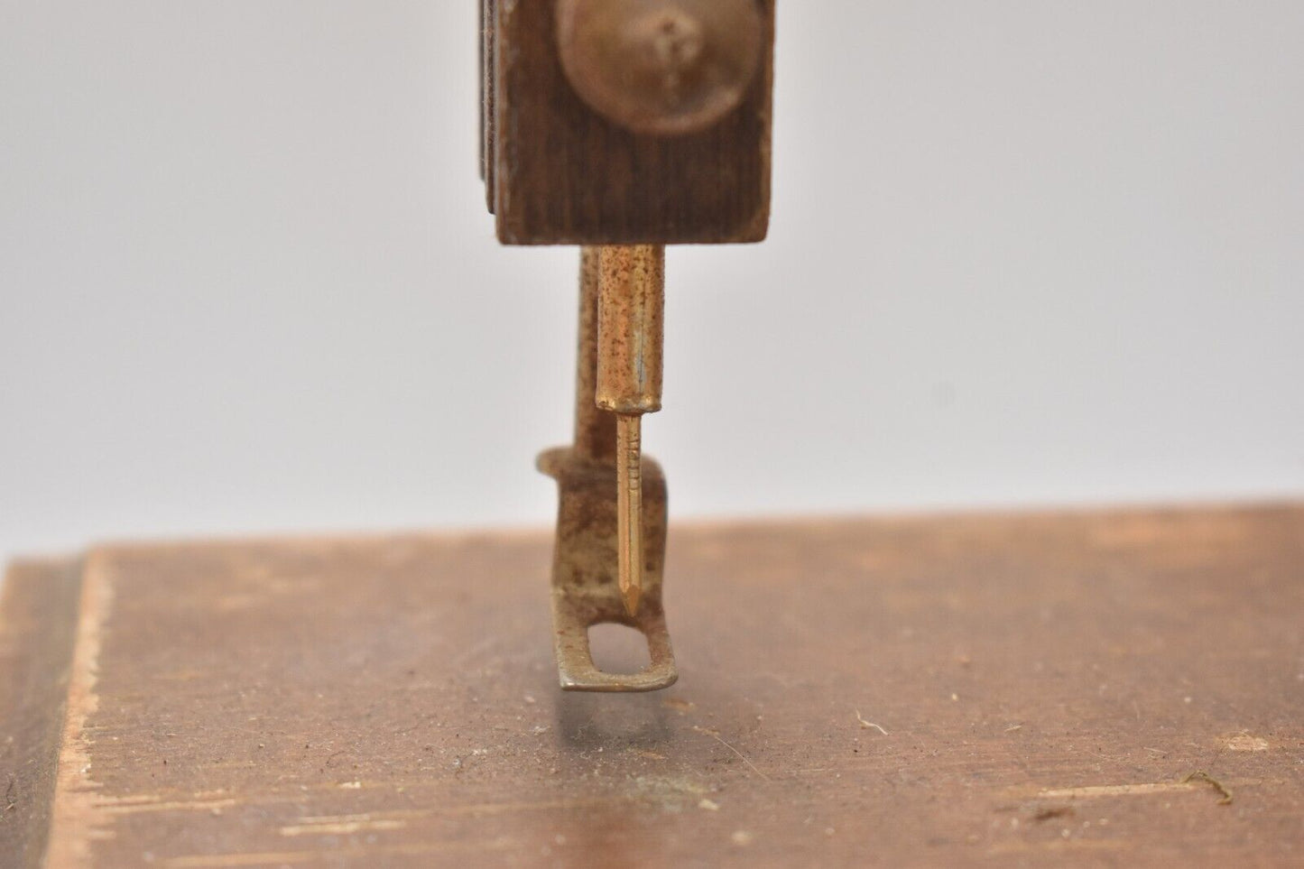 Vintage Wooden Toy Sewing Machine Display Piece 24.5cm Lovely