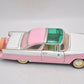 Road Tough 1955 Ford Fairlane Crown Victoria 1/18 Scale Model Car – Pink & White