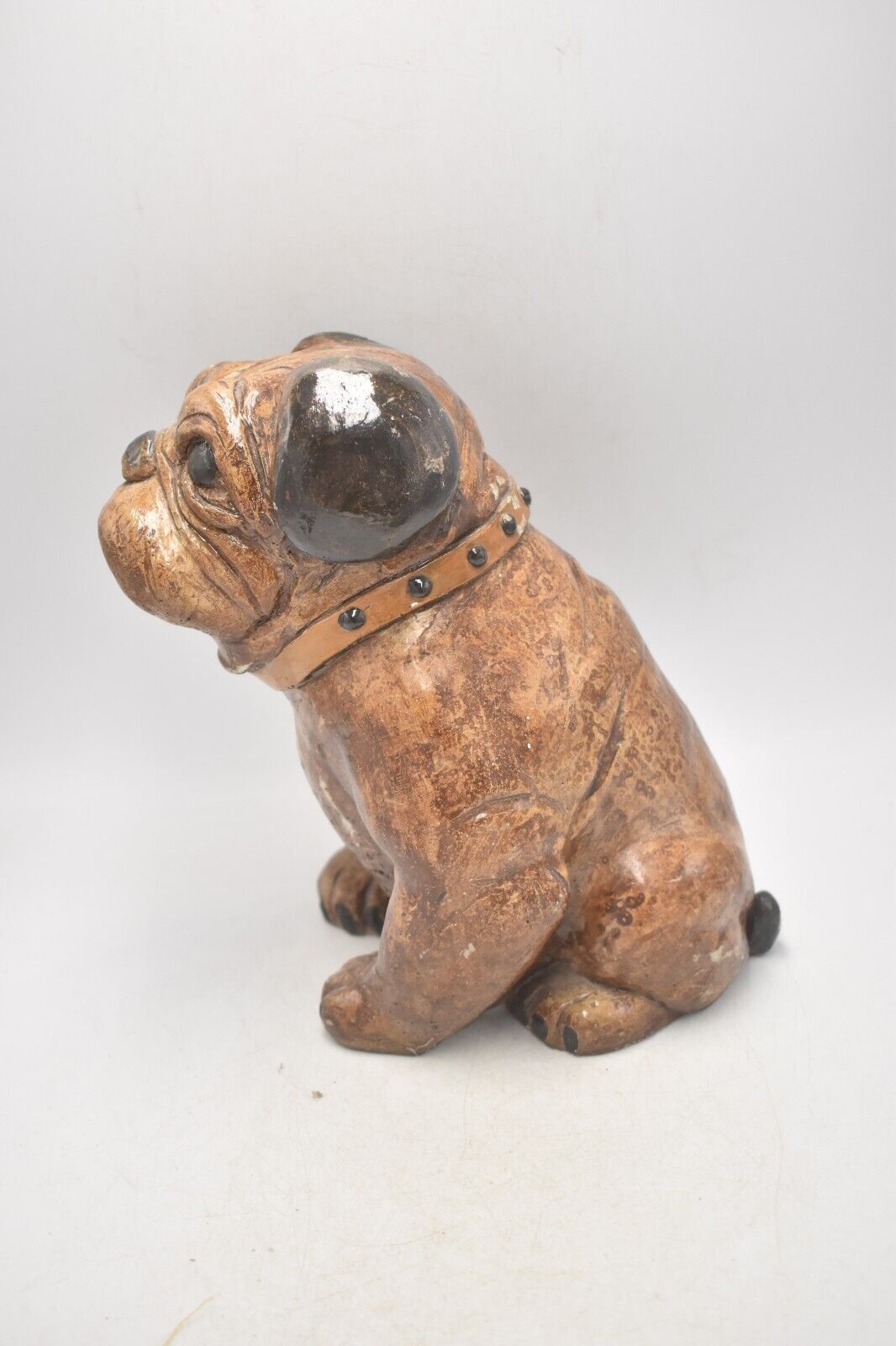 Vintage Critters English Bulldog Large Stone Figurine Statue Ornament – G Bolton