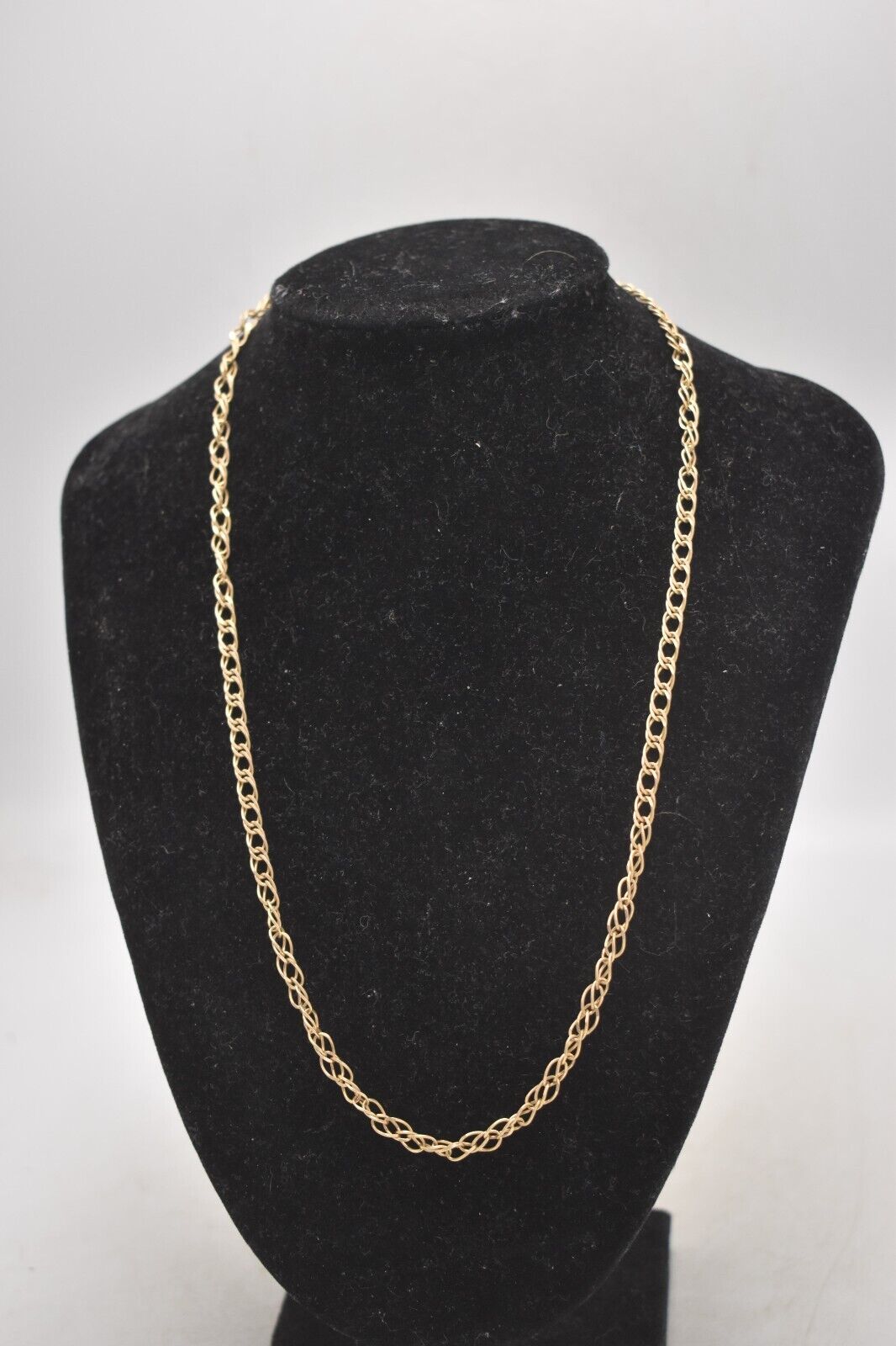 Vintage 9ct Gold Curb Chain Necklace – 50cm / 9.1g