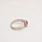 Vintage Sterling Silver Carnelian Agate Modernist Ring – Size N 1/2 – 1978 Birmingham