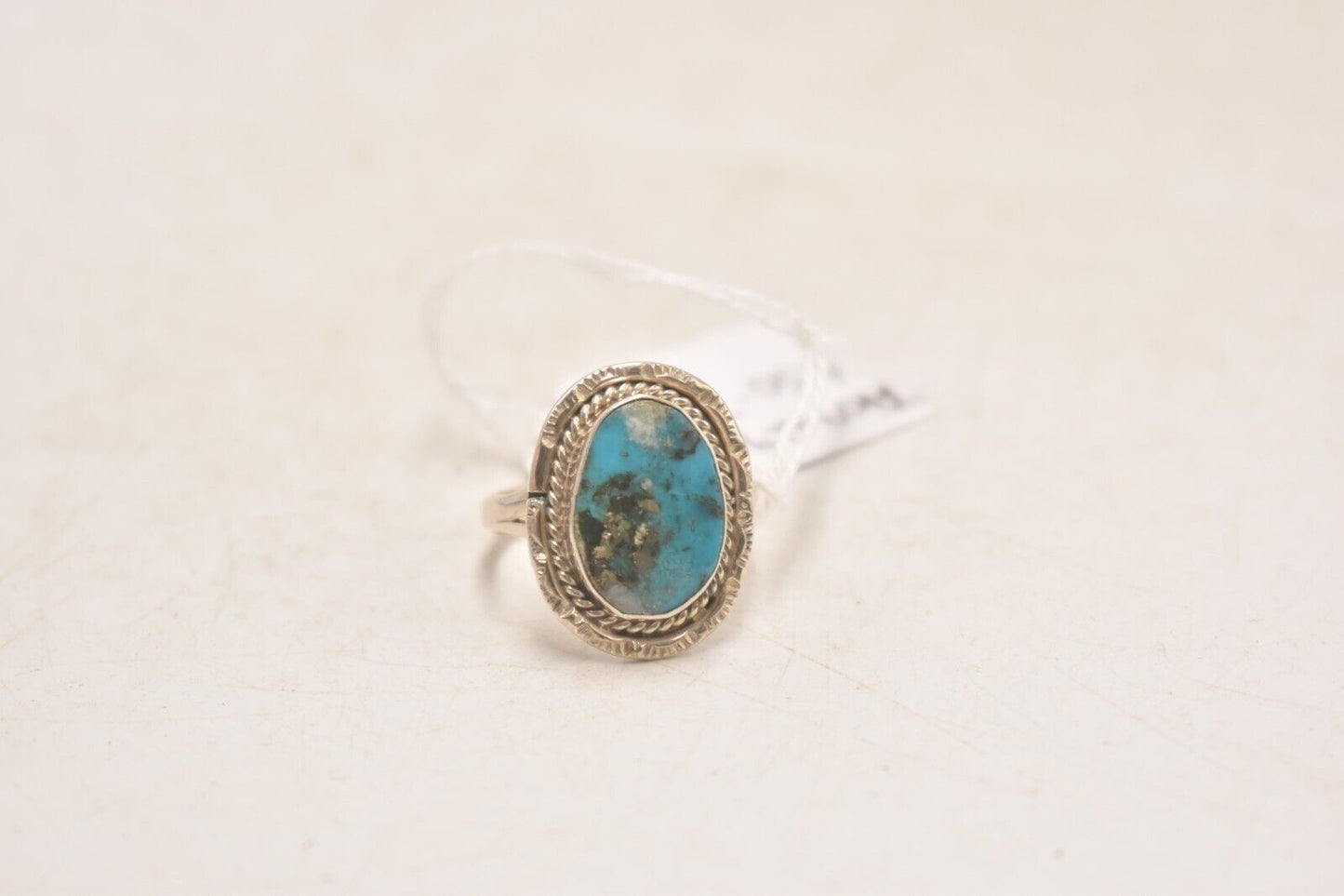 Vintage S. Jack Navajo Turquoise Sterling Silver 925 Ring – Size U