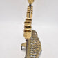 Antique Biblical Zionist Brass Hanukkah Menorah Lamp Judaica Candlestick