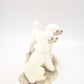 Vintage The Leonardo Collection Poodle Dog Duo Figurine – White, Elegant