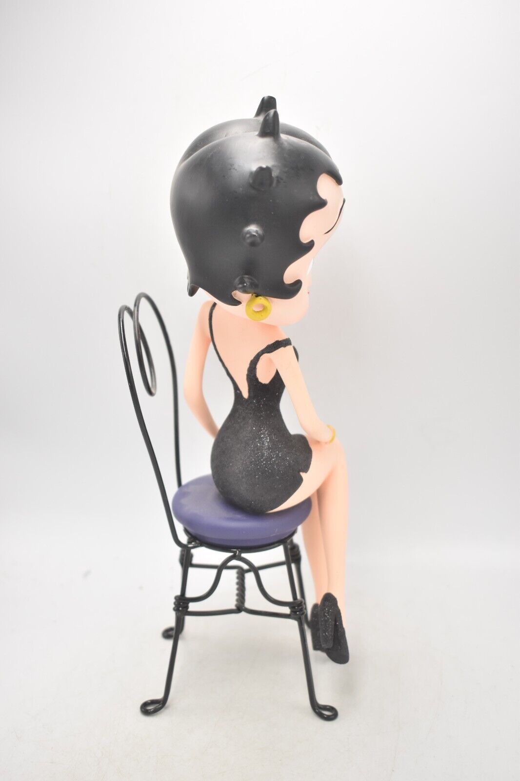 Betty Boop on a Chair Black Glitter Dress King Features Syndicate Figurine
