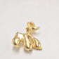 Vintage Gold Tone Poodle Dog Brooch – Costume Jewellery