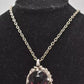 Vintage Miracle Britain Scottish Celtic Style Purple Pendant Necklace
