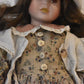 Vintage The Leonardo Collection School Girl Porcelain Doll – Retired – 65cm Tall
