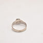Vintage Sterling Silver Carnelian Agate Modernist Ring – Size N 1/2 – 1978 Birmingham