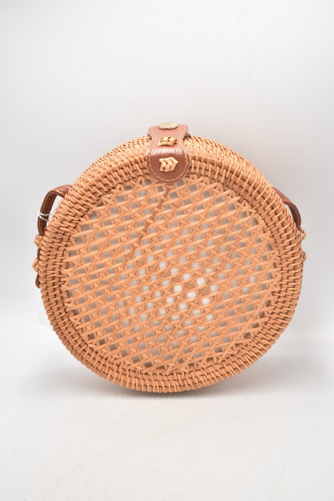 Straw Beach Holiday Bali Handbag – Eco-Friendly Round Crossbody Bag