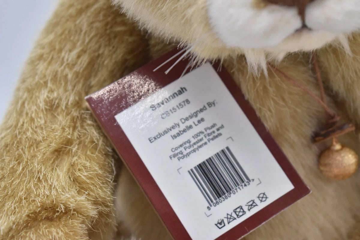 Charlie Bears Savannah Lion Isabelle Lee Retired Tagged Jointed Collectable 32cm