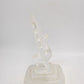Vintage Cristal d’Arques Lead Crystal Peacock Ornament Figurine Clear Glass