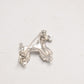 Vintage Silver Tone and Marcasite Poodle Dog Brooch – Women's Jewellery