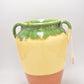 Vintage Spanish Terracotta Confit / Olive Pot – Hand-Painted Multi-Colour