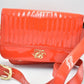 Ted Baker Red Patent Crossbody Handbag – Glossy Ladies Bag with Adjustable Strap