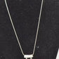 Vintage Sterling Silver 925 and Calsilica Pendant Necklace 46cm