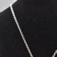 Vintage Sterling Silver 925 & Blue Agate Pendant Necklace – 80cm Chain