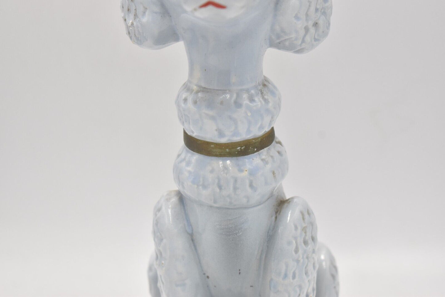 Vintage 1950s Italian Long Neck Poodle Dog Figurine Statue Ornament 26.5cm