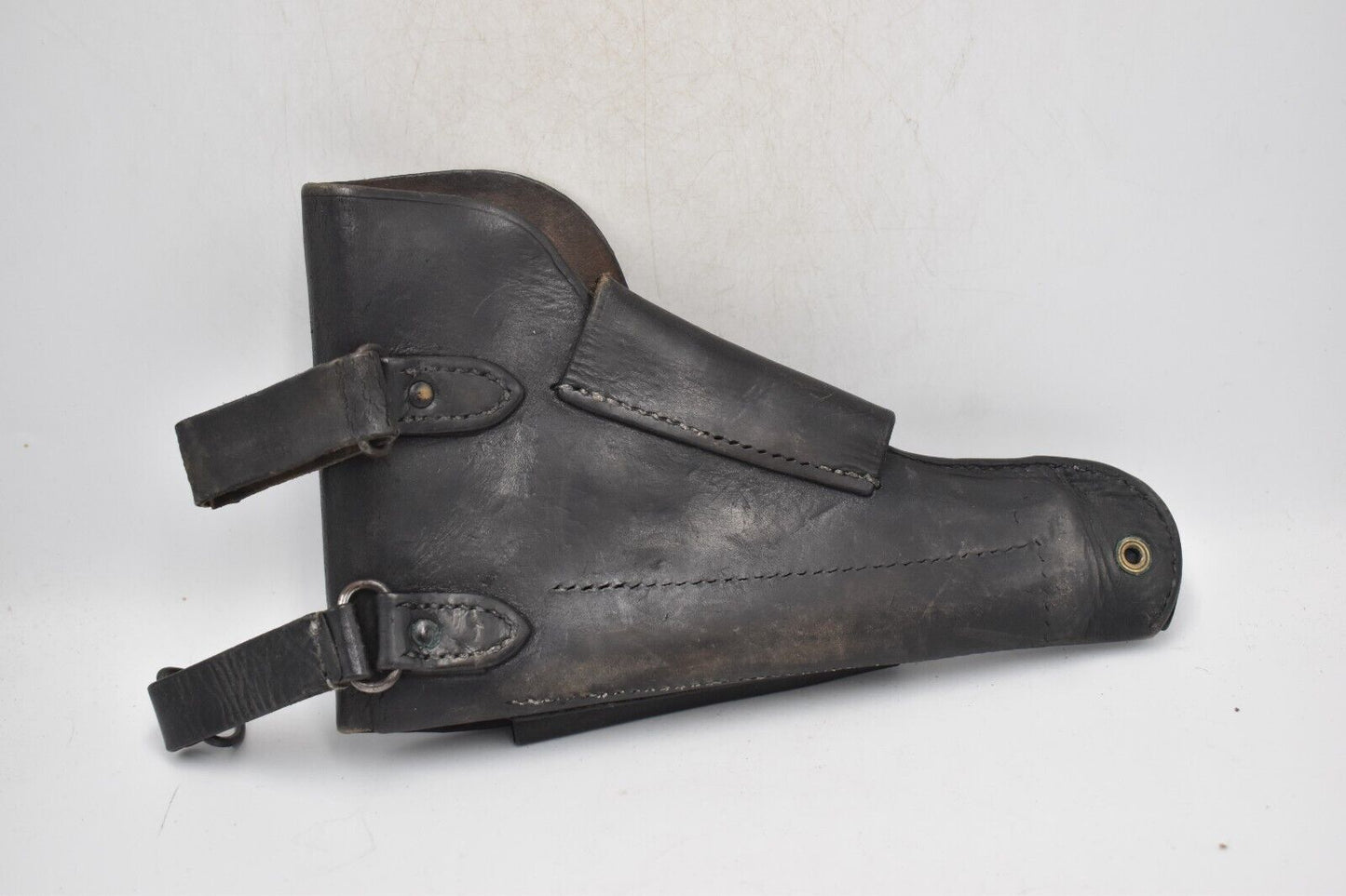 Vintage French Military Leather Pistol Holster – MAC Mle 1950 Post-WWII Cold War