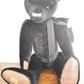 Merrythought Alpha Farnell Black Mohair Teddy Bear - Growler Limited Edition