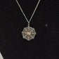 Vintage 925 Sterling Silver Spider Web Pendant Necklace - 42cm