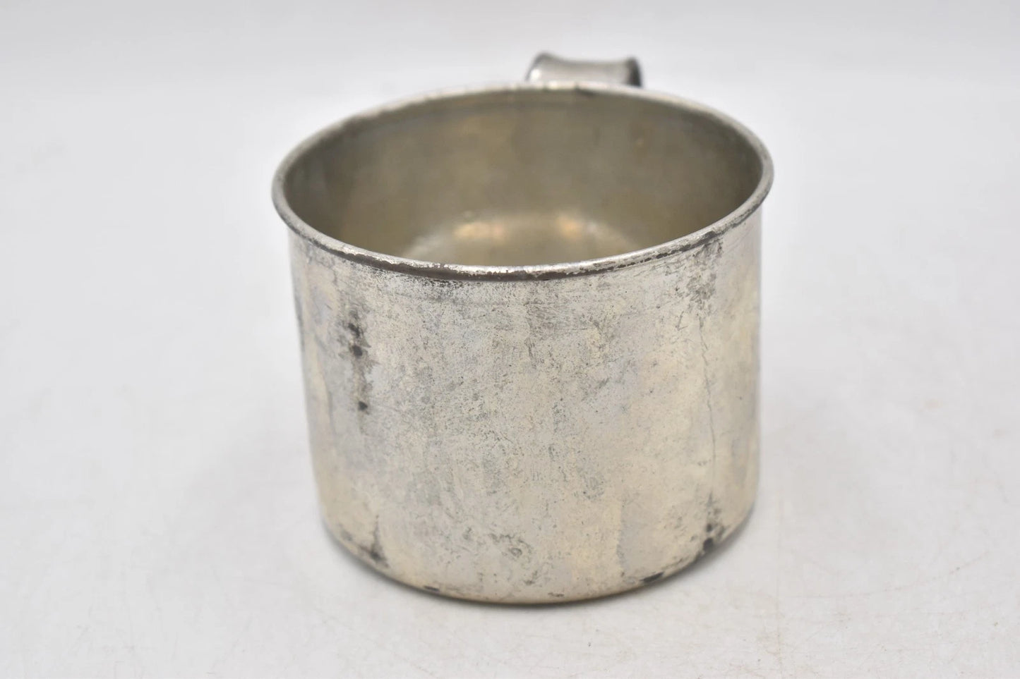 British Army WI Metal Mug Broad Arrow Stamp Military Surplus