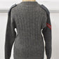 British Army Women’s Grey Wool Jersey Pullover Jumper 1978 Size 2 Broad Rib
