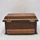 Antique Mahogany Stationery Drawer Desktop / Wall Mount Organiser Brass Handle