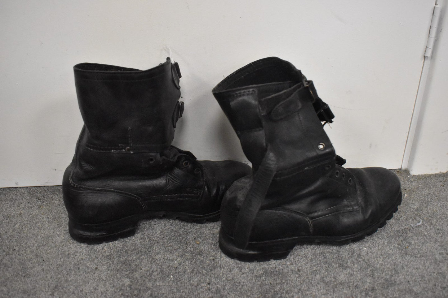 Vintage Czech Army M60 Black Leather Combat Boots – UK Size 7