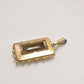 Vintage Andreas Daub A&D Rolled Gold Red Glass Necklace Pendant