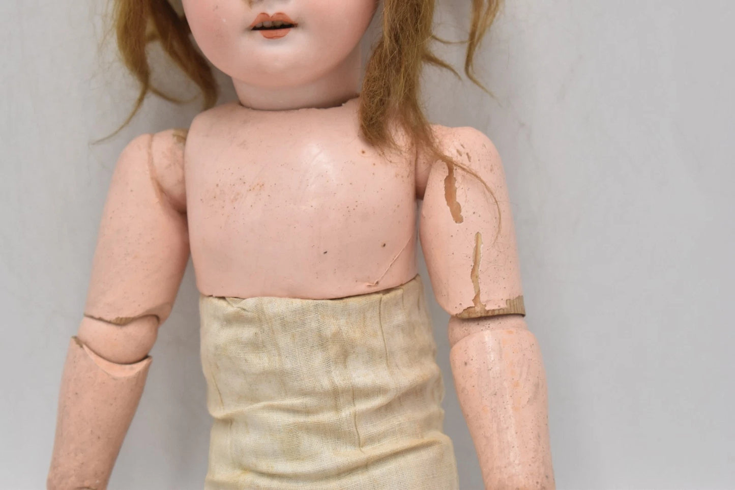 Antique Armand Marseille 1894 AM Bisque Head Doll Sleepy Blinking Eyes 46cm