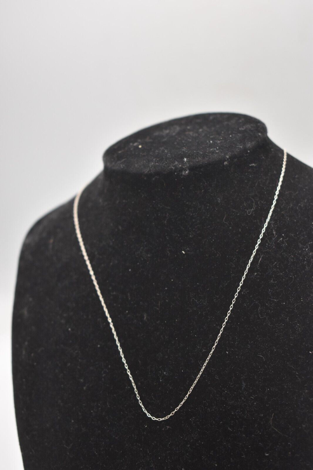 Vintage Sterling Silver 925 Curb Chain Necklace 40cm