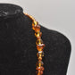 Vintage 925 Sterling Silver & Beaded Baltic Amber Necklace – 56.5cm, 31.9g