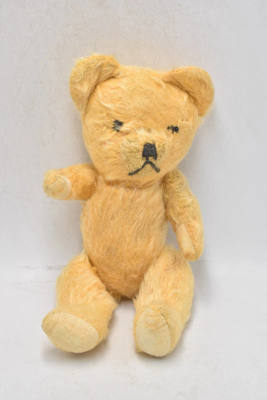 Vintage 1940s Chad Valley English Mohair Teddy Bear Fully Jointed 28cm