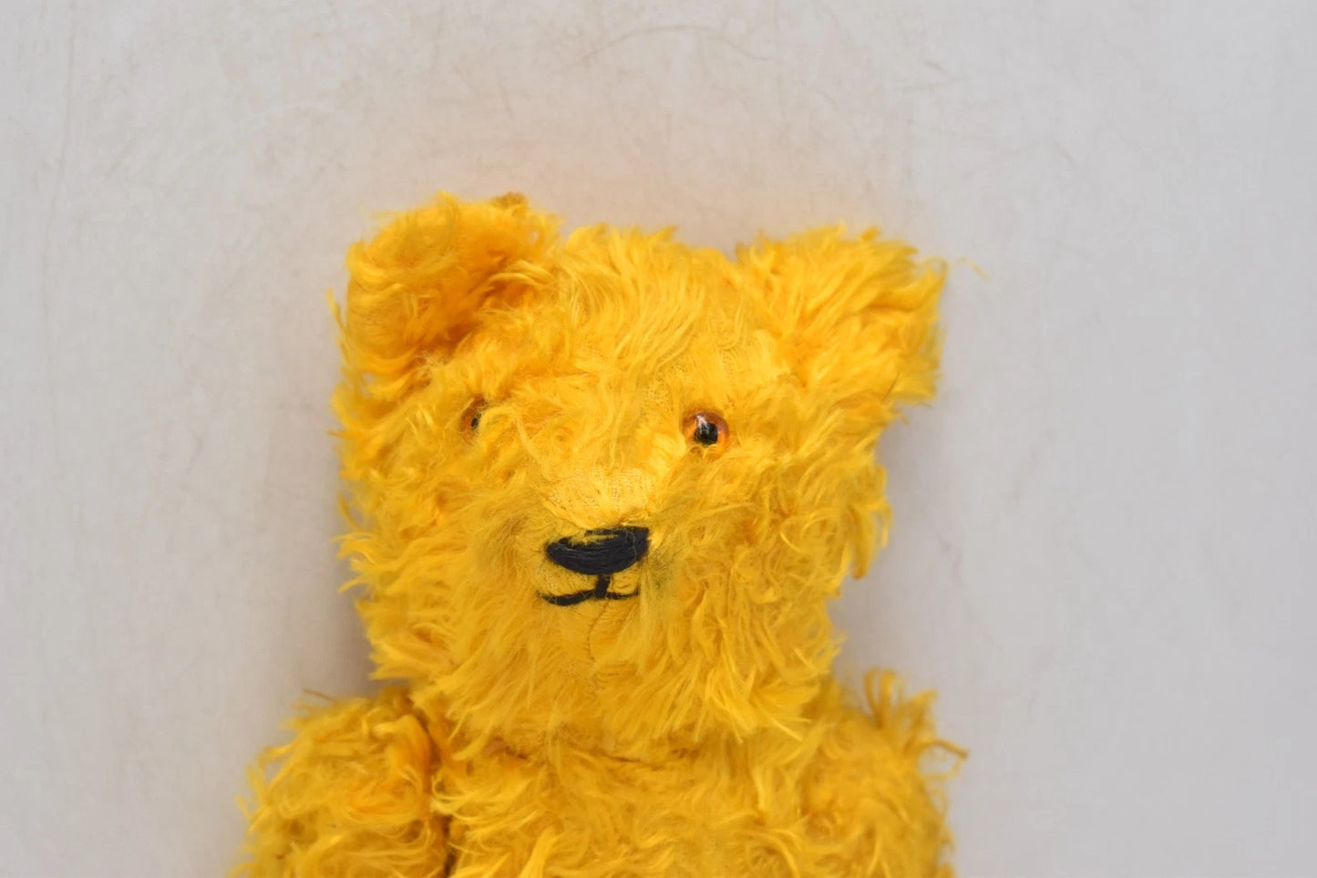 1950s Post-War Silk Plush Vintage Teddy Bear Rod Jointed 30cm