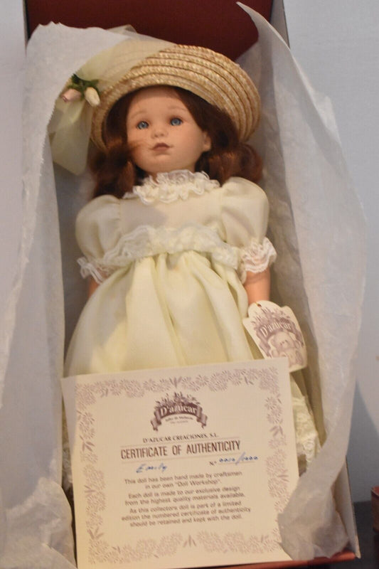 D'Azucar Emily Large Lifelike Doll – Limited Edition – Hard Plastic – Boxed