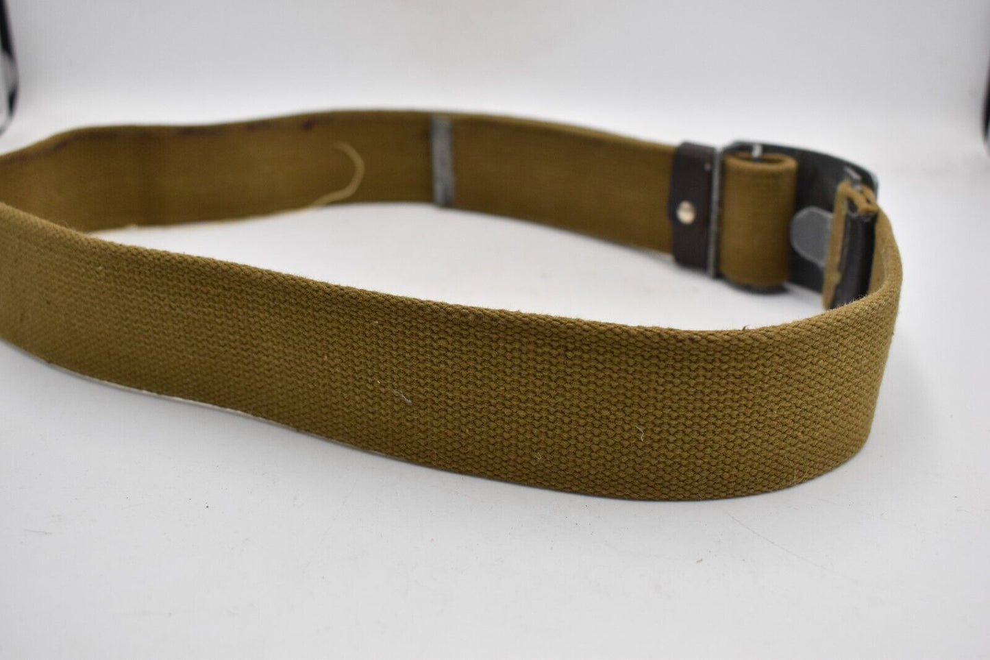 Vintage USSR Russian Army Webbing Belt with Metal Buckle – Size 38"