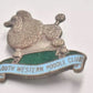 Vintage Pewter Poodle Dog Brooch – South Western Poodle Club – Women's Jewellery