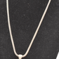 Vintage 925 Sterling Silver and Amber Heart Pendant Necklace