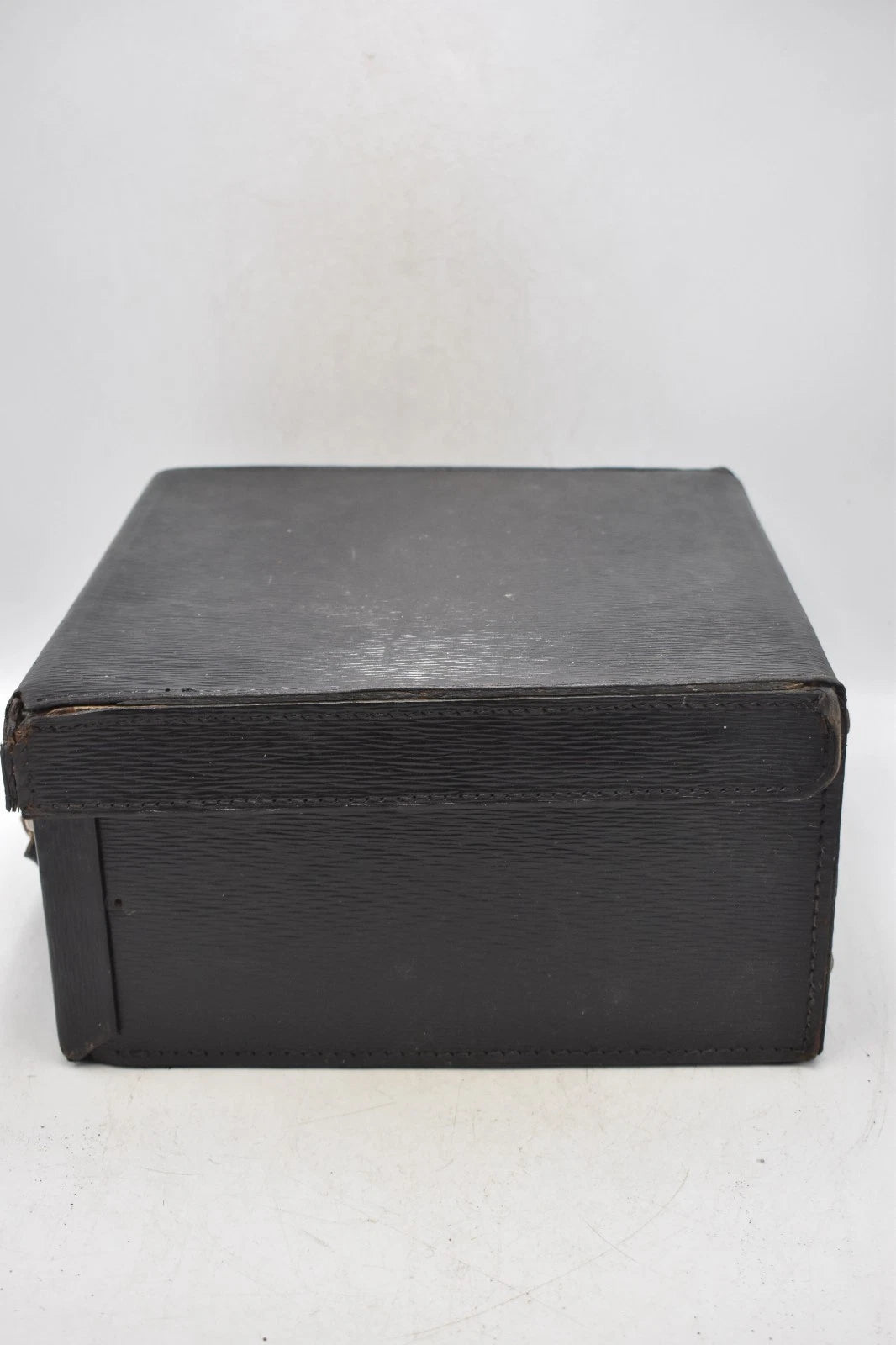 Antique Doctor’s Apothecary Leather Fitted Case Black Cheney Locks 30cm