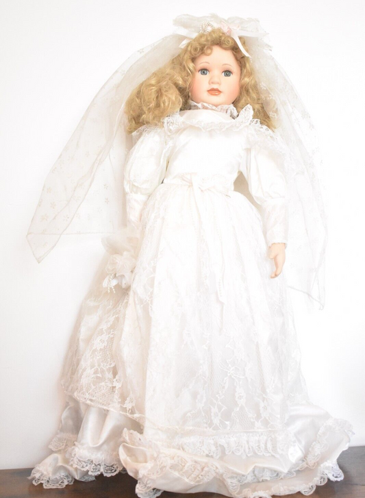 Vintage The Sister Collection Julietta Bride Porcelain Doll – Large – 70cm