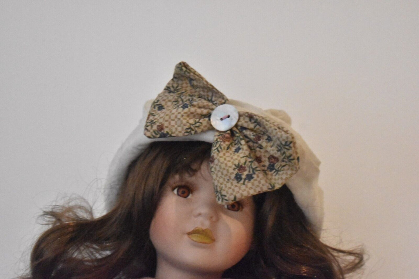 Vintage The Leonardo Collection School Girl Porcelain Doll – Retired – 65cm Tall