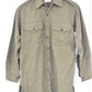 British Army 1960s Olive Green Jungle Aertex Cellular Shirt – Size 38"