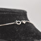 Vintage Sterling Silver 925 Black Agate Minimalist Pendant Necklace 42cm