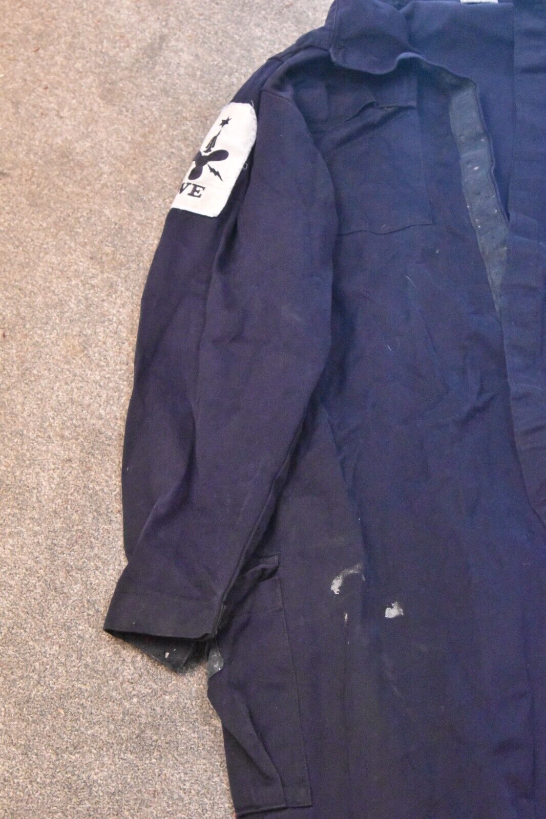 British Royal Navy Weapons Engineer Blue Coveralls Overalls Size 180/108