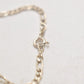 Vintage Sterling Silver 925 Figaro Chain Bracelet - 19cm